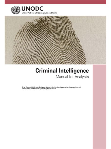 Criminal Intelligence: Manual for Analysts .